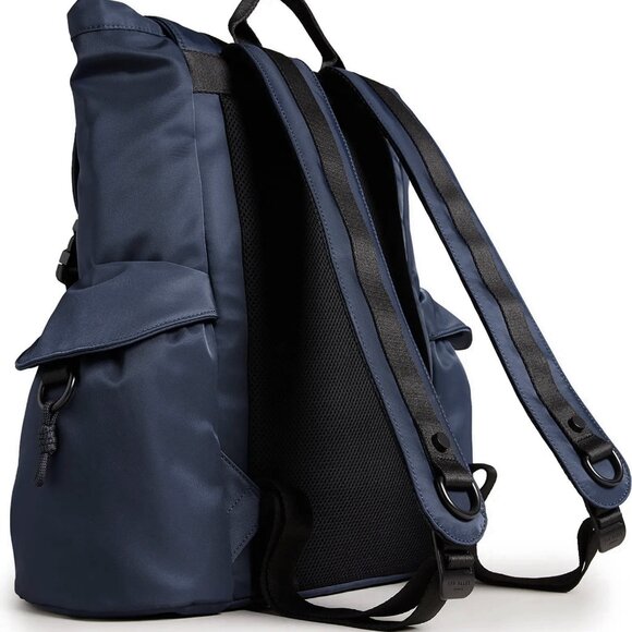 NWT Ted Baker Masha Nylon Backpack | Sleek Navy Tech-Style Bag-Travel, Gym, Work - Picture 7 of 14